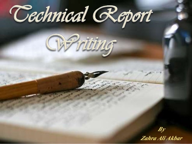 Technical report writing topics