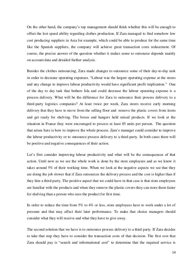 Zara: fast fashion case study slideshare picture