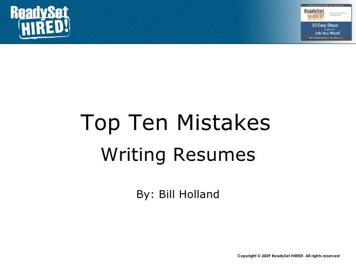 top 10 resume mistakes top 10 mistakes 2 writing resumes top 10 resume mistakes top 10 mistakes 2 writing resumes