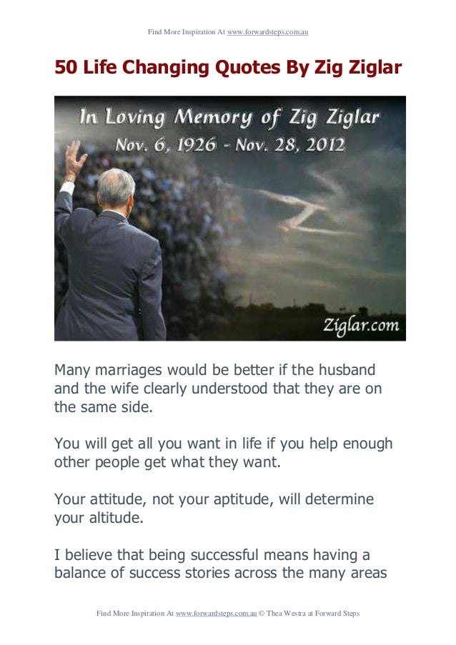 Zig Ziglar 50 Quotes