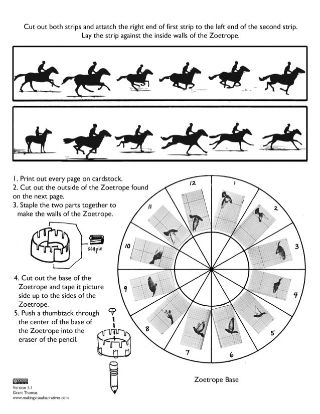 Muybridge Inspired Printable Papercraft Zoetrope Muybridge Inspired Printable Papercraft Zoetrope