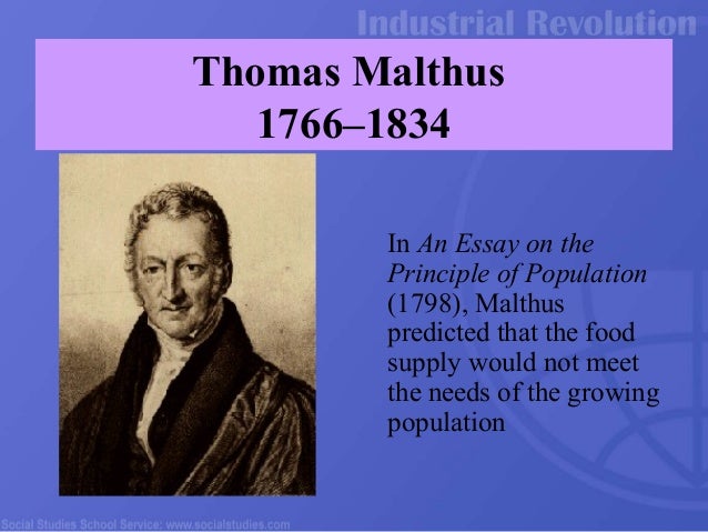 Thomas robert malthus essay on population