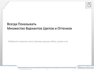 www.kachalov.com
Несколько уровней и размеров информации
0.3_BenchMerchDIY_v2.1.pptx - 17 -
Пять уровней
информации брендов
Ценник А5
 