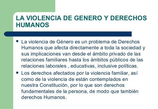 Violencia de Genero y Derechos Humanos. Jose Ramos Flores