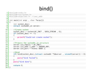 Socket programming | PPTX