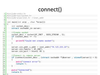 Socket programming | PPTX