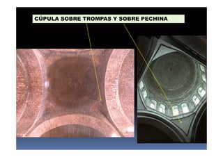 CÚPULA SOBRE TROMPAS Y SOBRE PECHINA 
 