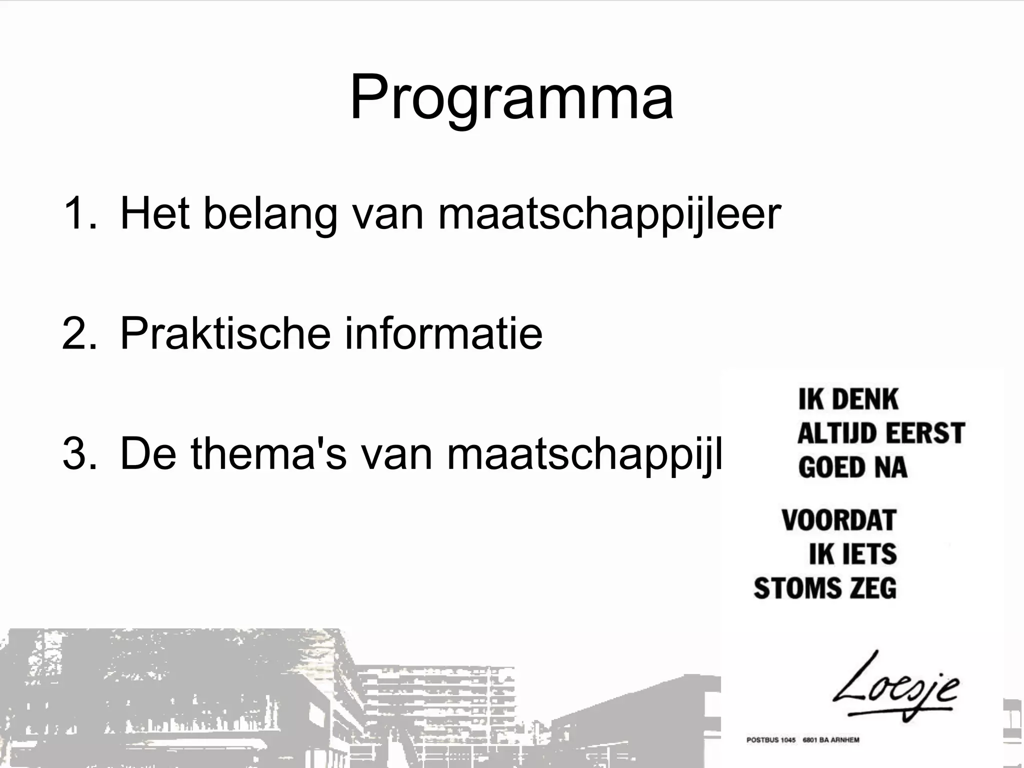 wat is maatschappijleer? | PPT