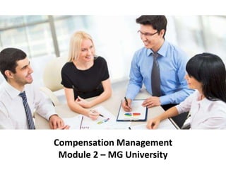 Compensation Management
Module 2 – MG University
 