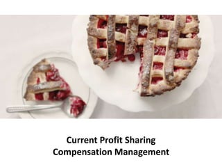 Current Profit Sharing
Compensation Management
 