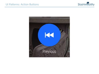 UI Patterns: Action Buttons
 
