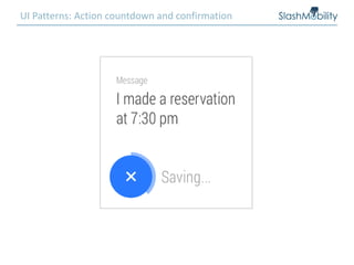 UI Patterns: Action countdown and confirmation
 