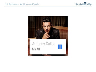 UI Patterns: Action on Cards
 