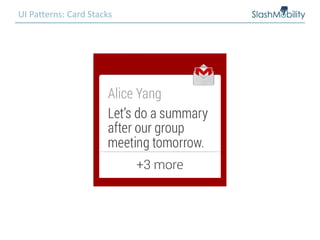 UI Patterns: Card Stacks
 