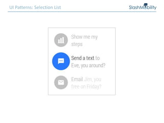 UI Patterns: Selection List
 