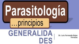 GENERALIDA
DES
Dr. Luis Fernando Rojas
Terrazas
 