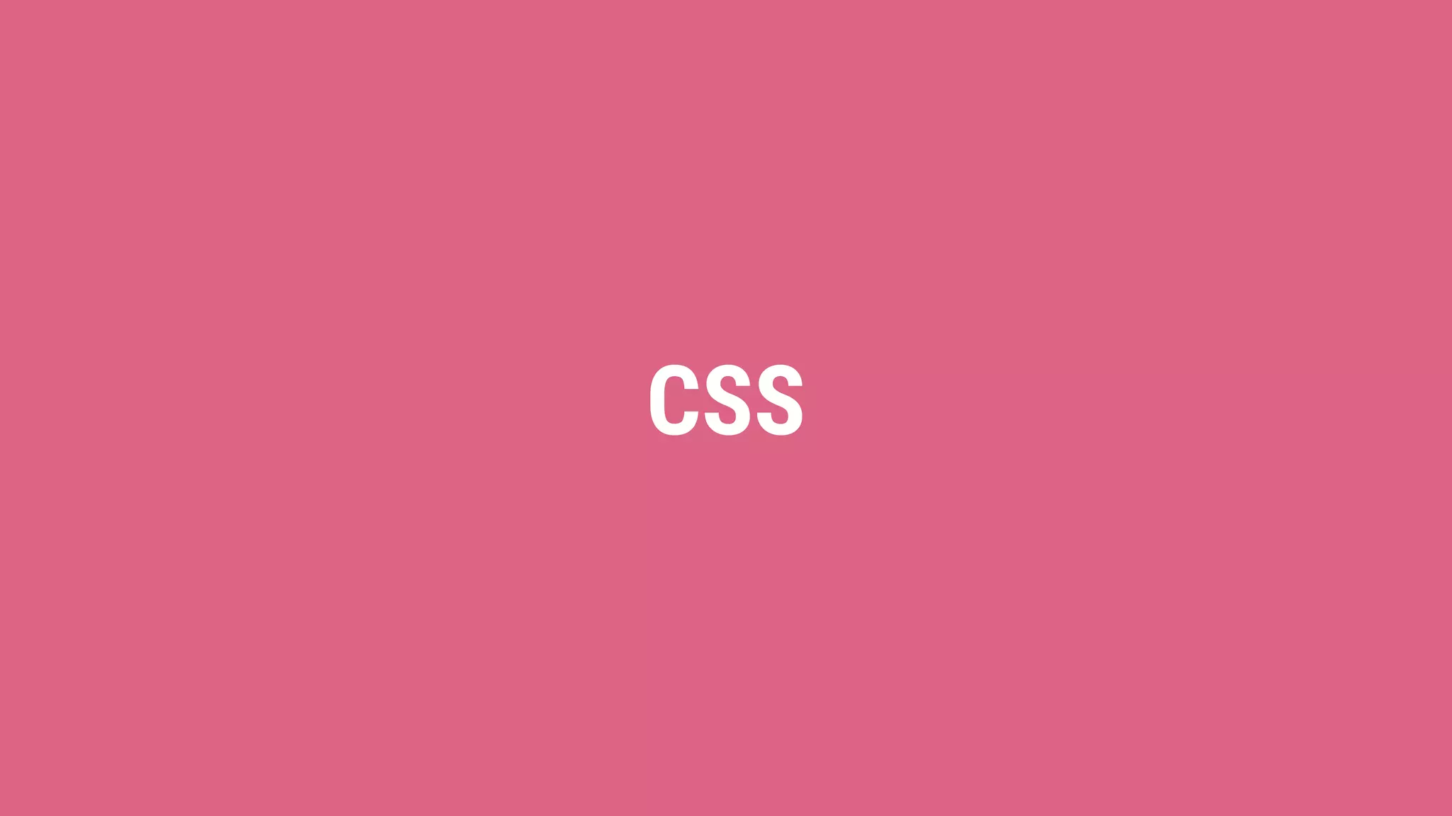 CSS 