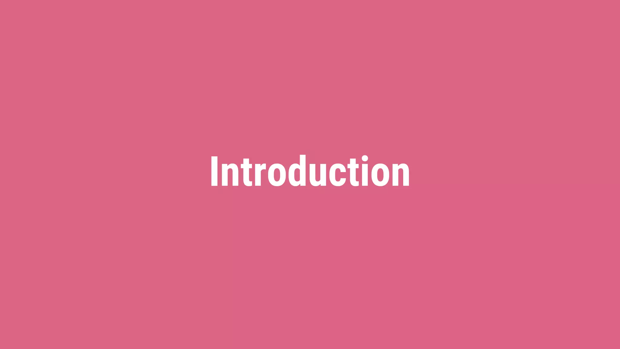 Introduction 