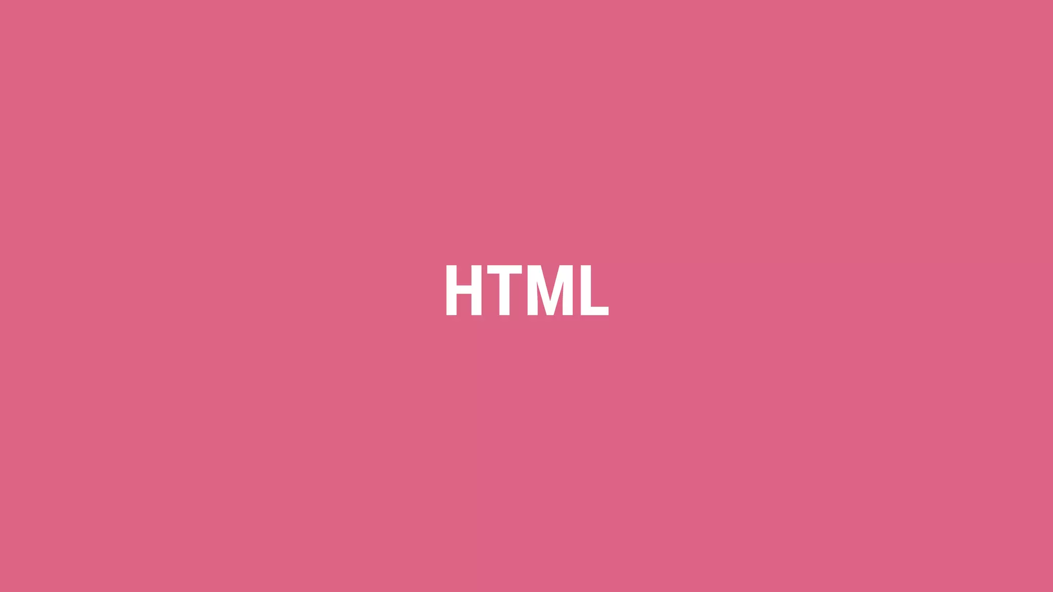 HTML 
