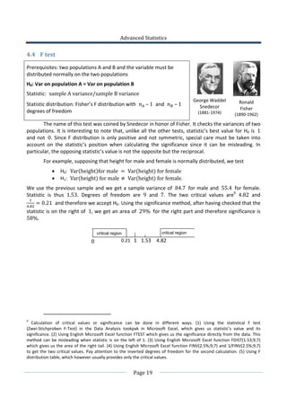 Basics of advanced statistics | PDF