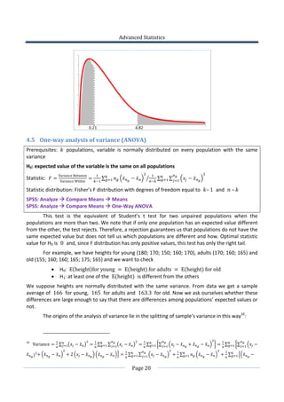 Basics of advanced statistics | PDF