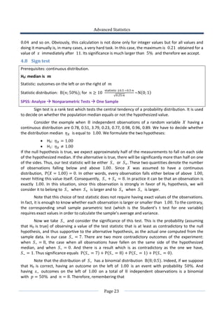 Basics of advanced statistics | PDF