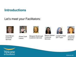 Welcome All: Introduction | PPT