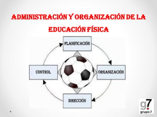 Administración y organización de la
Educación física
 