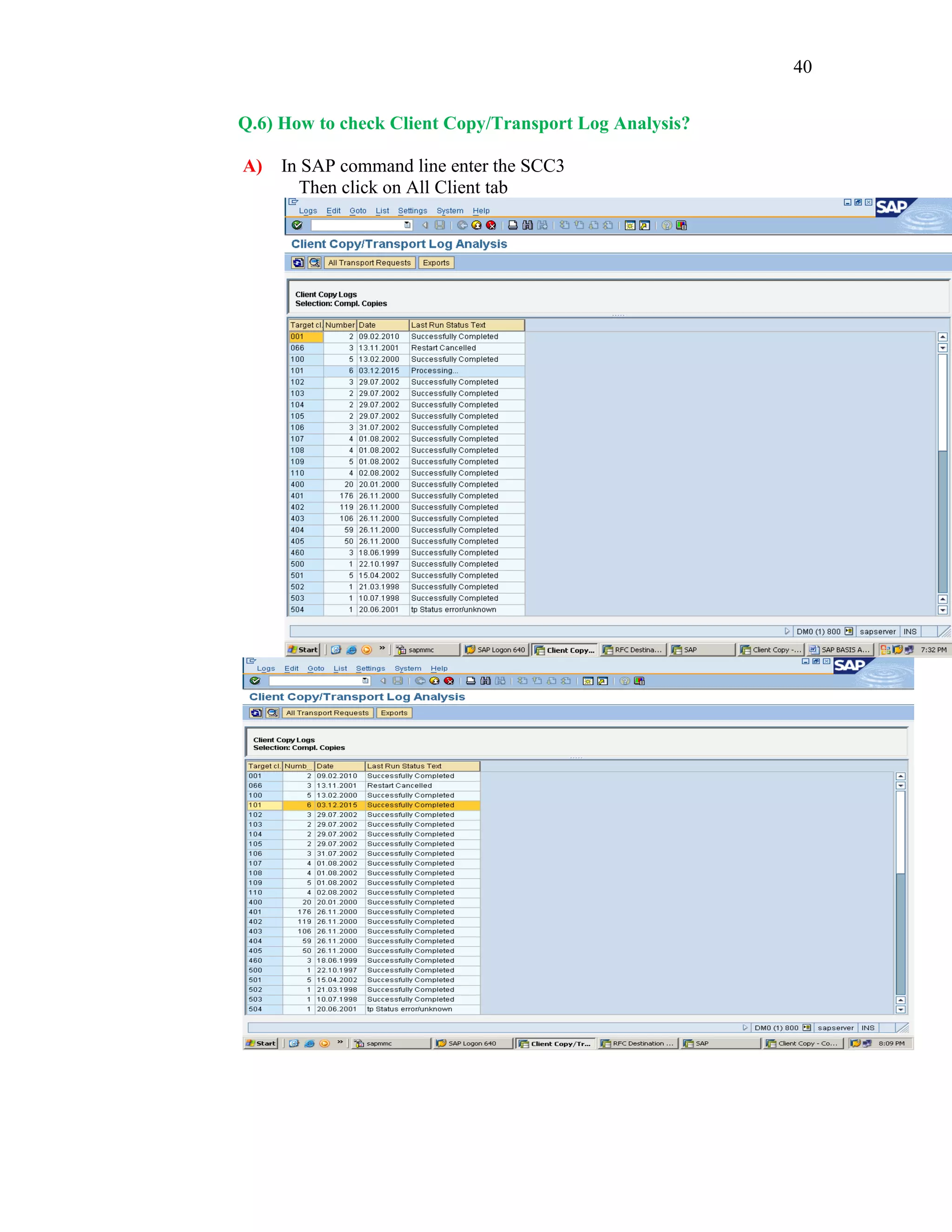 sap basis transaction codes | PDF