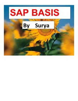 1
SAP BASIS
By Surya
 