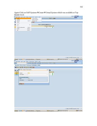 162
Again Click on SAP SystemsCreateVirtual System which was available at Top
Header level.
 