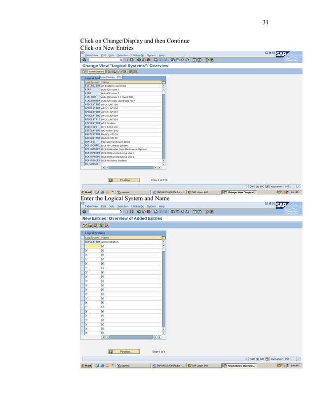 sap basis transaction codes | PDF image.