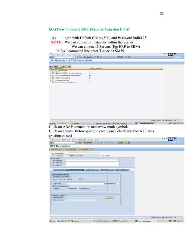 sap basis transaction codes | PDF