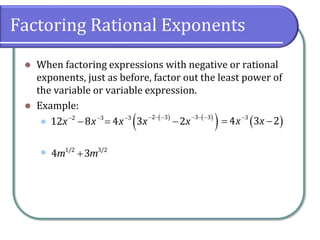0.6 Rational Exponents | PPT