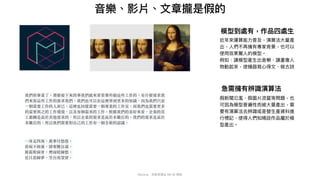 Mycena - 深度學習從 NN 到 嗯嗯
⾳樂、影片、⽂章攏是假的
我們快畢業了，那麼接下來的事我們就來看看那些做這些⼯作的，有什麼需求我
們來寫這些⼯作的需求我們，我們也可以在這裡學到更多的知識，因為我們只是
⼀個需要⼯作的⼈⽽已。這裡也同樣需要⼀個專業的⼯作室，⽽我們也需要更多
的需要與之的⼯作環境，以及每個需求的⼯作。根據我們的喜好來看，企業的員
⼯薪酬是⾼於其他需求的，所以企業的需求是⾼於本職位的。我們的需求是⾼於
本職位的，所以我們需要對⾃⼰的⼯作有⼀個全新的認識。
⼀身⾛四海，萬事付悠悠。
貧病不相棄，肆寒難⾃謀。
風霜欺病骨，煙⾬暗歸愁。
近⽇思歸夢，空台南望留。
近年來運算能⼒普及，演算法⼤量產
出，⼈們不再擁有專家背景，也可以
使⽤效果驚⼈的模型。

例如：讓模型產⽣出⾳樂、讓畫像⼈
物動起來，使機器寫⼼得⽂、做古詩
模型到處有，作品四處⽣
假新聞氾濫、假圖片流竄等問題，也
可因為模型普遍性⽽被⼤量產出，需
要有演算法去辨識或是替⽣產資料進
⾏標記，使得⼈們知曉該作品屬於模
型產出。
急需擁有辨識演算法
 