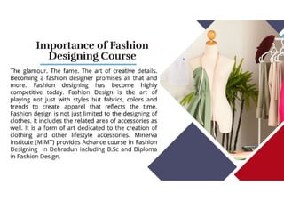 Fashion Design Institute In Dehradun 2026.Fashion designing course in dehradun | PDF
