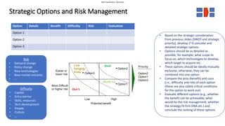 Potential Options MBA strategy project template Strategic Management | PPTX