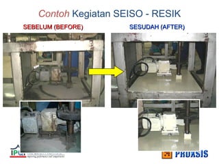 Contoh Kegiatan SEISO - RESIK
SEBELUM (BEFORE)
SEBELUM (BEFORE) SESUDAH (AFTER)
SESUDAH (AFTER)
 