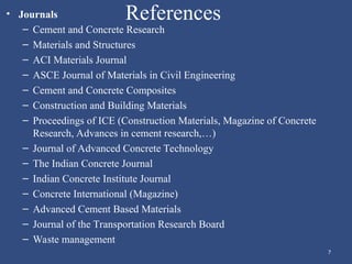 Introduction of advanced concrete technology | PPT