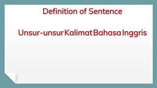 Types of Sentences is Definition of Sentence dan Unsur-unsur Kalimat ...