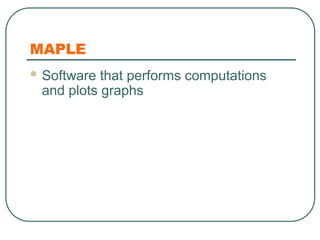 0.1 Introduction to Maple ikely refers to a presentation introducing ...