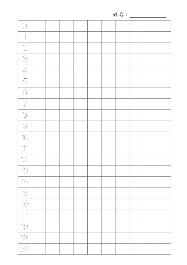 0 60數字描寫