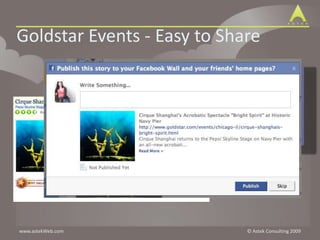 Goldstar Events - Easy to Share