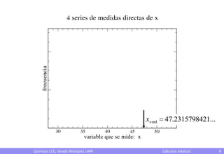 xverd  47.2315798421...



Química (1S, Grado Biología) UAM        Cálculos básicos      6
 