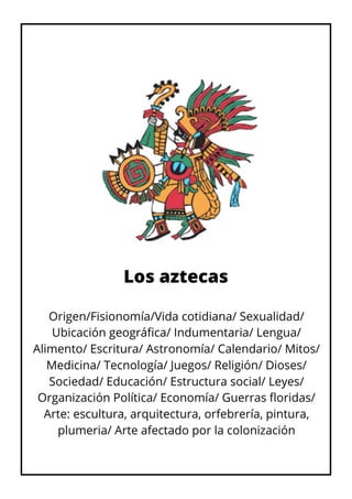 La cultura azteca