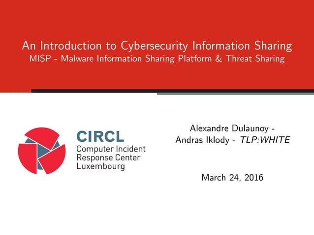 Introduction to Threat Sharing | PPT