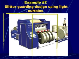 Example #2
Slitter guarding design using light
curtains
 