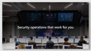 Security operations that work for you
 