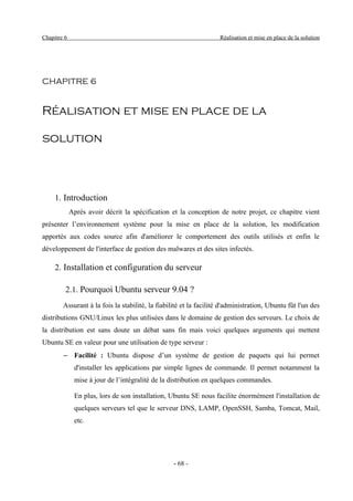 Mise en place d'une solution de détection des pirates et des malwares dans les sites tunisiens