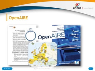 OpenAIRE 29-09-2011 1 RCAAP - Repositório Cientifico de Acesso Aberto de Portugal 